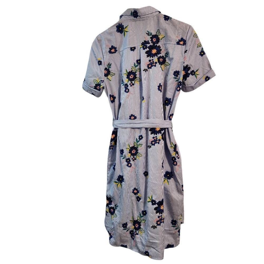 Floral Embroidered Shirt Dress - Picture 3 of 8